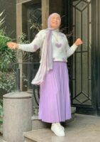 Circle Pleated Skirt