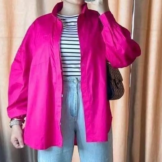 Oversized Poplin Shirt (100% Cotton)