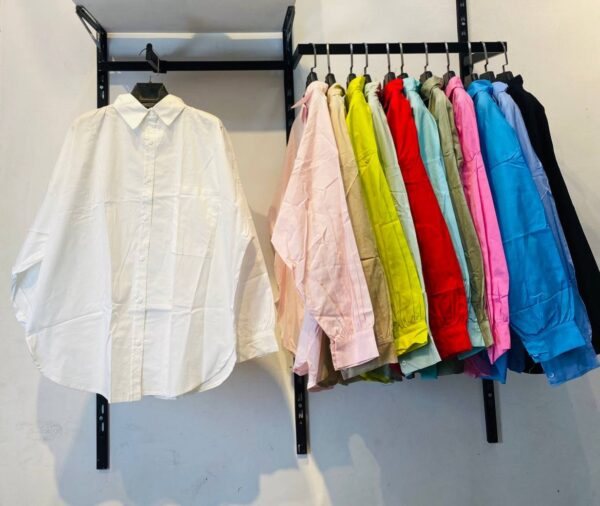 Oversized Poplin Shirt (100% Cotton)