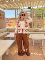 Boho Embroidered Sleeveless Vest