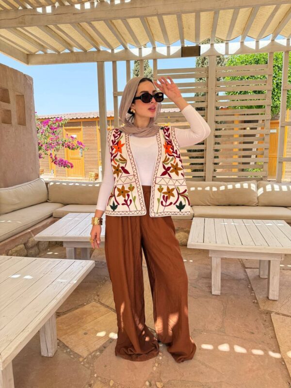 Boho Embroidered Sleeveless Vest