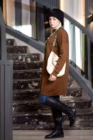 Basic Wool Knitted Tunic - Havana Brown