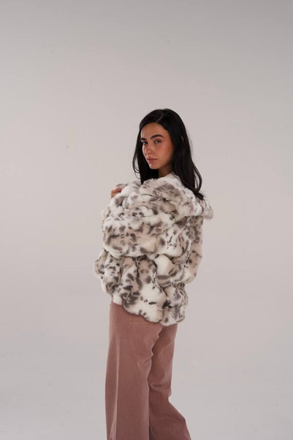 Leopard Faux Fur Jacket