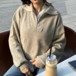 Quarter-zip Knit Sweater