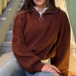 Quarter-zip Knit Sweater