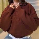 Quarter-zip Knit Sweater