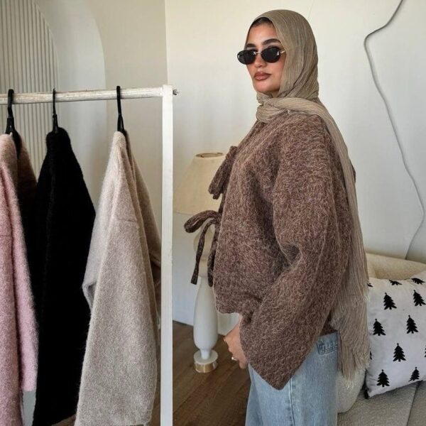 Tie-Front Cardigan Jacket