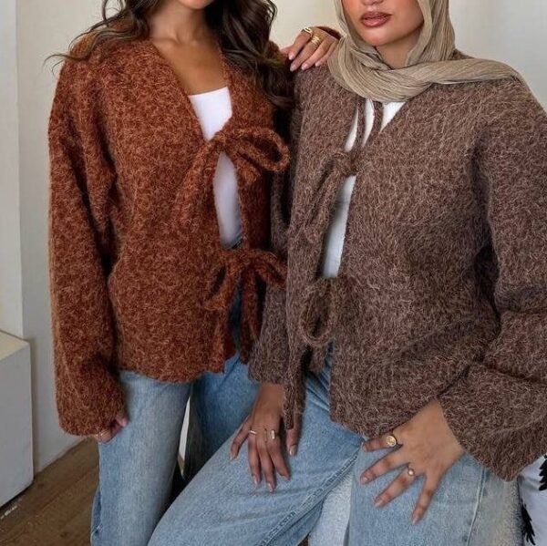 Tie-Front Cardigan Jacket