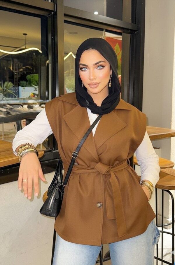 Sleeveless Trench Coat