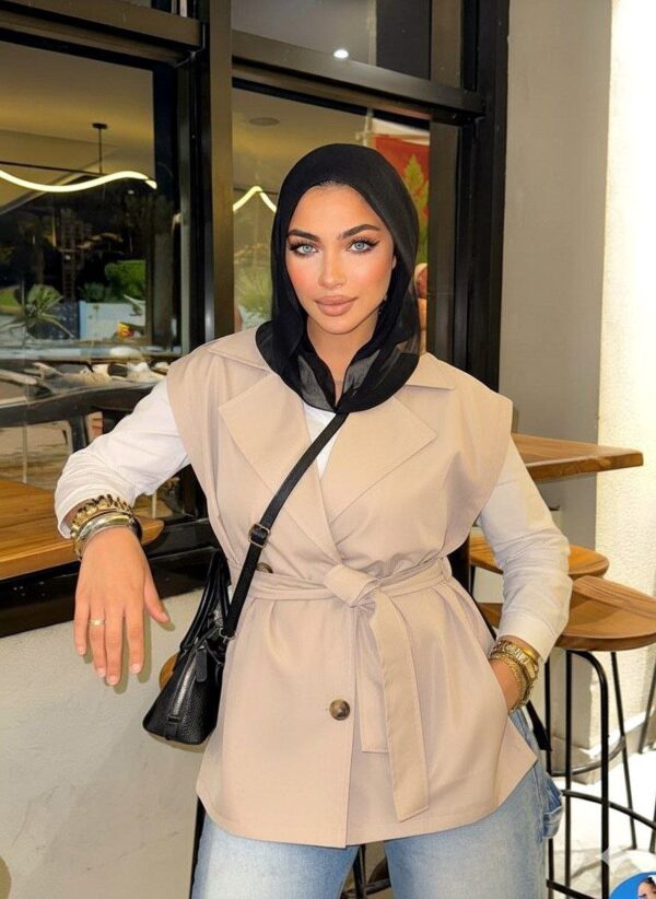 Sleeveless Trench Coat