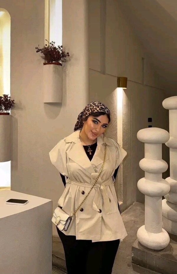 Sleeveless Trench Coat