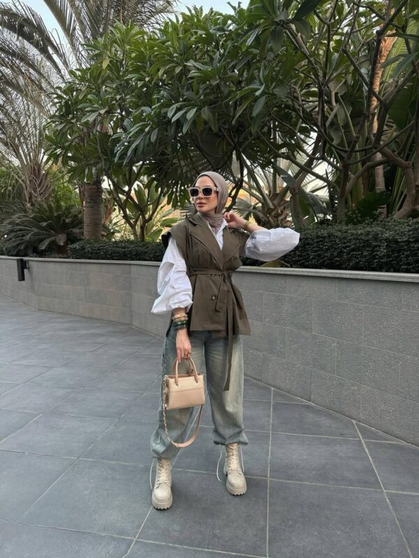 Sleeveless Trench Coat