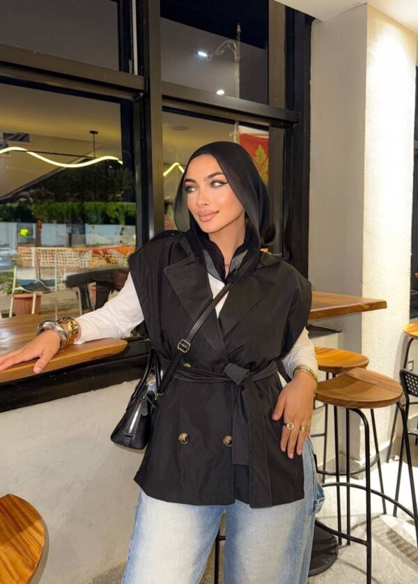 Sleeveless Trench Coat