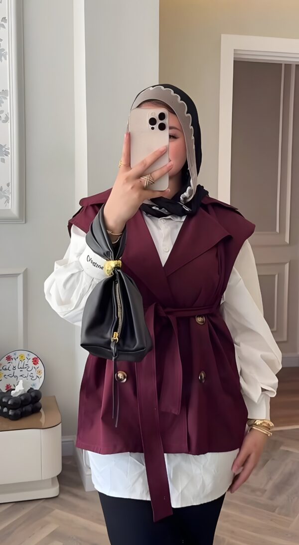 Sleeveless Trench Coat