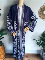 "Jacquard" Wool Cardigan.