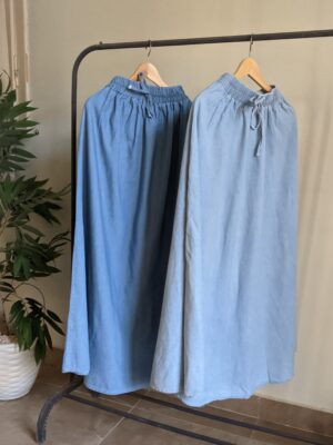 Circle Denim Skirt