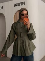 The Sculpted Flare Shirt