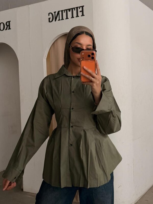 The Sculpted Flare Shirt