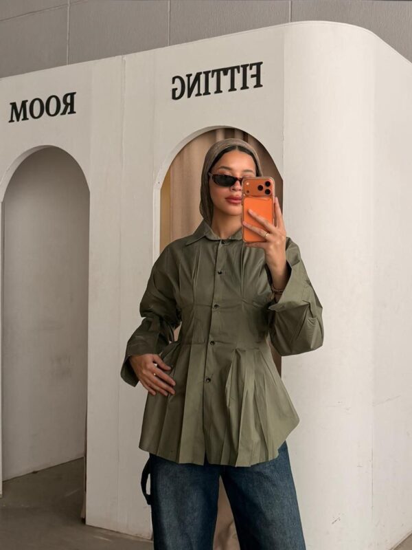 The Sculpted Flare Shirt