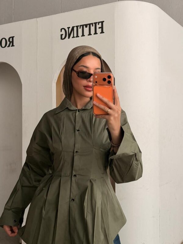 The Sculpted Flare Shirt