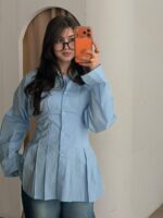 The Sculpted Flare Shirt