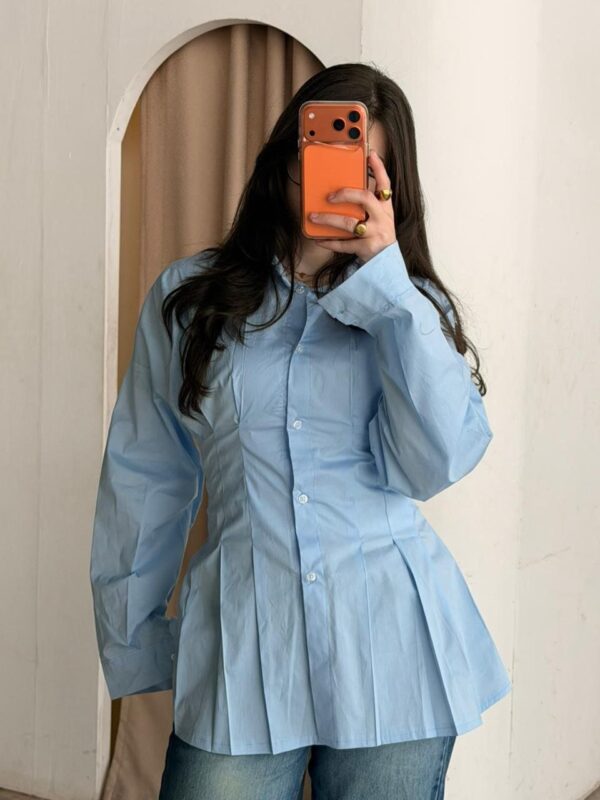 The Sculpted Flare Shirt