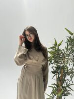 The Gilded Pleat Maxi Dress