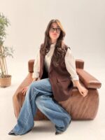 The Lace-Trimmed Tailored Vest