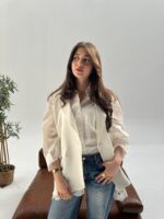 The Lace-Trimmed Tailored Vest