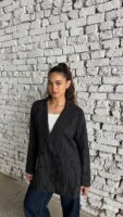 The Over-sized Pinstripe Power Blazer