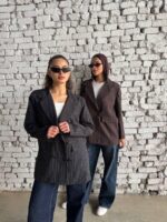 The Over-sized Pinstripe Power Blazer