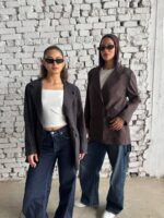 The Over-sized Pinstripe Power Blazer