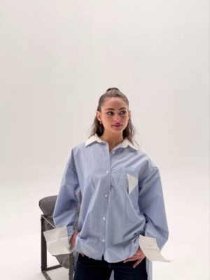 The Color-Block Stripe Over-Shirt