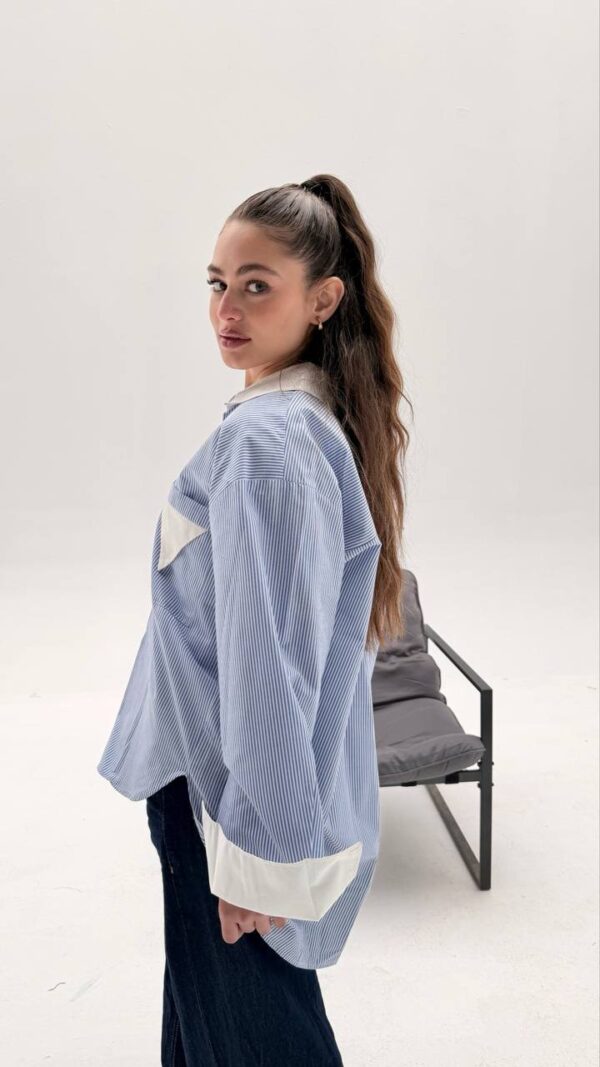 The Color-Block Stripe Over-Shirt