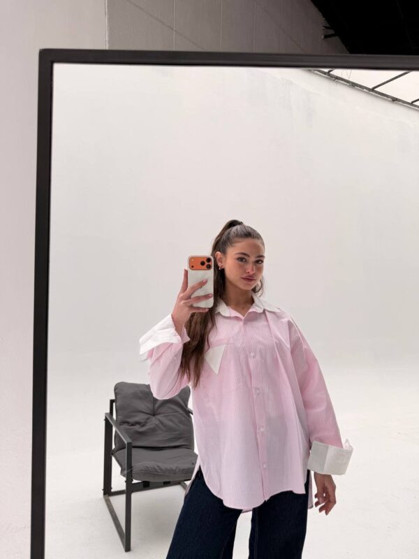 The Color-Block Stripe Over-Shirt