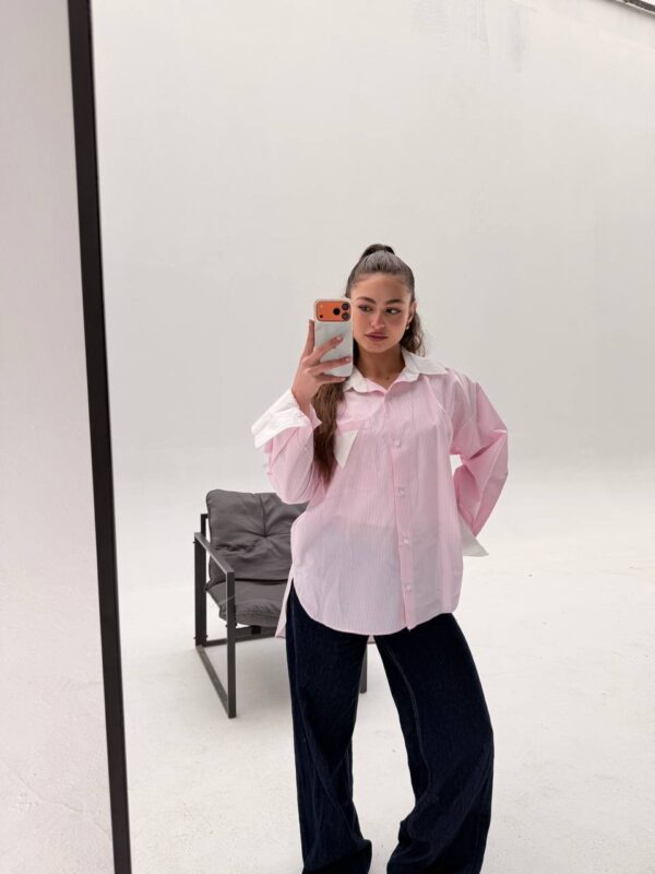 The Color-Block Stripe Over-Shirt