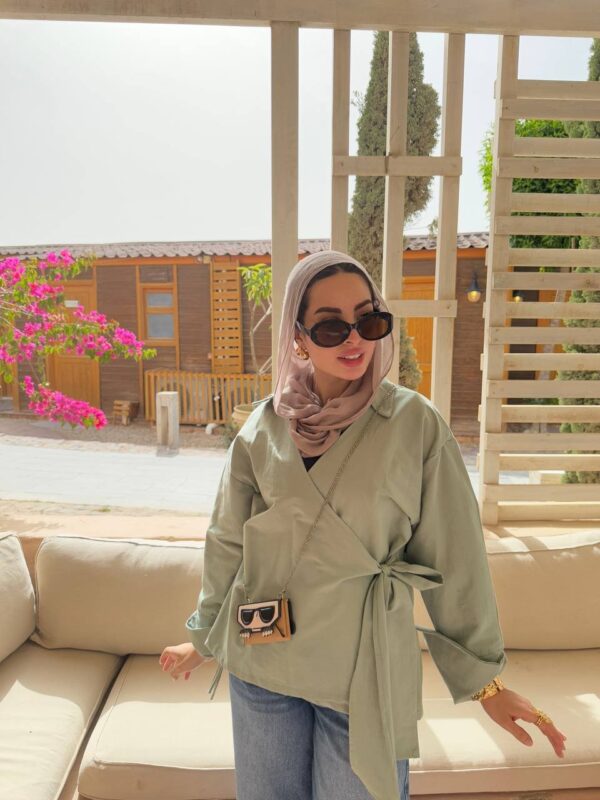 The Serene Wrap Blouse