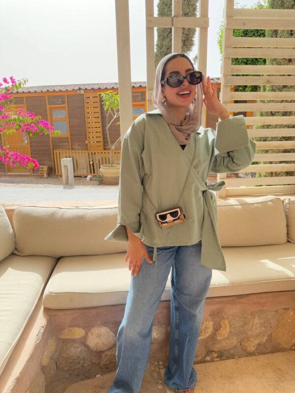 The Serene Wrap Blouse