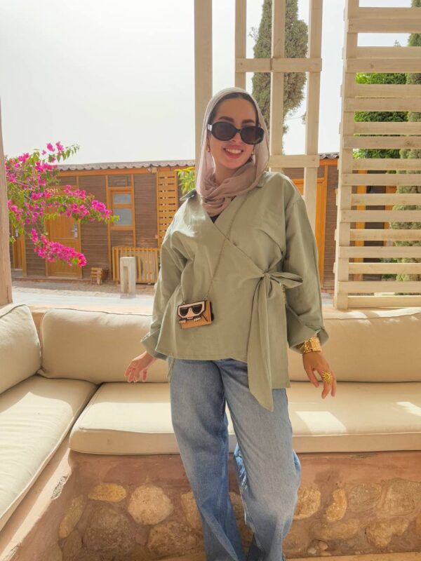 The Serene Wrap Blouse