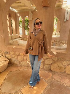 The Serene Wrap Blouse