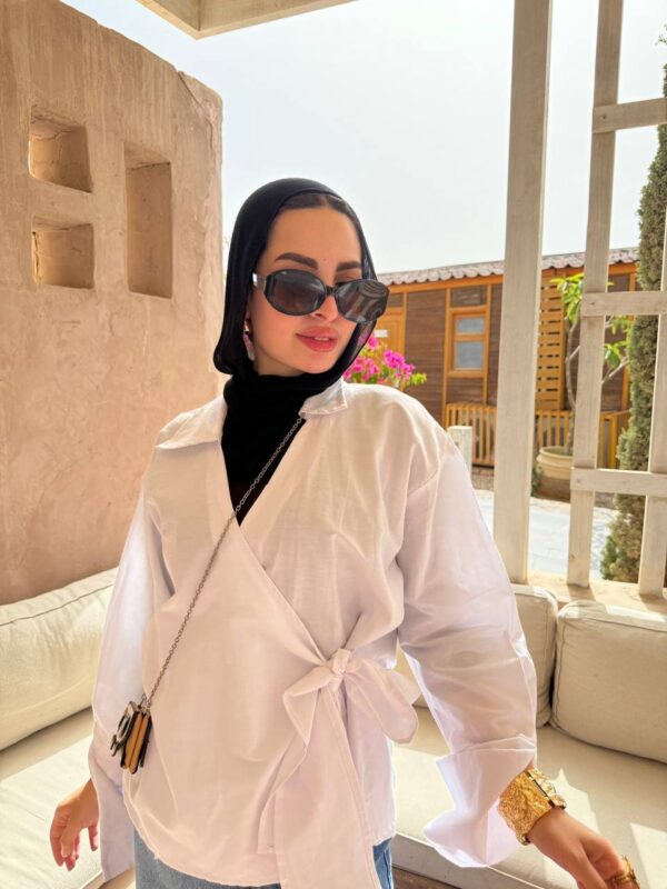 The Serene Wrap Blouse